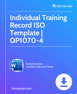 sample individual training record template doc