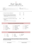 sample nail technician client record card template word