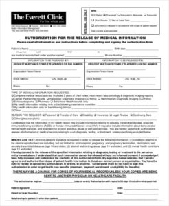 editable 11 printable medical authorization forms  pdf doc authorization to release medical information template word