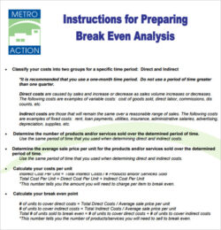 editable 3 break even analysis templates  excel business break even analysis template excel