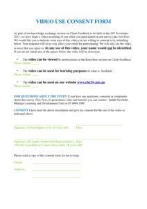 editable free 8 video forms  consent evaluation release proposal audio recording release form template example