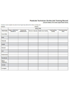 free blank teacher professional development record template example