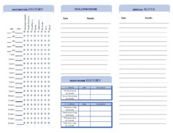 free printable pet vaccination record template example