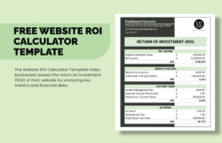 free roi return of investment template  download in word google docs excel pdf google return on investment analysis template pdf