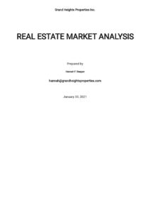 free sample real estate market analysis template in google docs word real estate market analysis template pdf