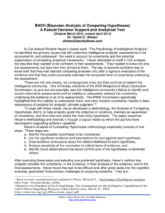 pdf bach bayesian analysis of competing hypotheses a robust decision support and analytical tool analysis of competing hypotheses template sample