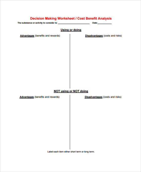 printable free 10 sample cost benefit analysis templates in pdf  ms word  excel basic cost benefit analysis template word