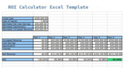 printable free roi template excel return on investment analysis template