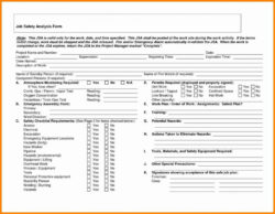 sample job safety analysis form template osha job hazard analysis template sample