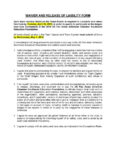 sample release of liability template word release from liability form template example