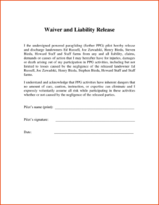 sample simple fillable release of liability form  printable forms free online contractor release of liability form template excel