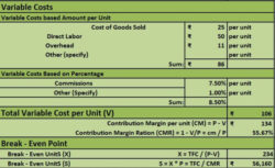 download breakeven analysis excel template  exceldatapro cash flow break even analysis template pdf