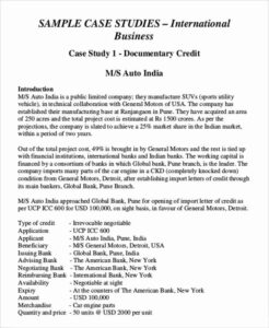 editable business case studies template business case study analysis template