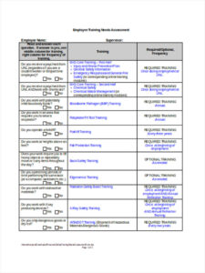 editable free 28 needs assessment forms in pdf  ms word  excel employee training needs analysis template example