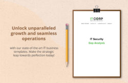 editable it security gap analysis template in pdf word google docs  download  template cyber security gap analysis template word