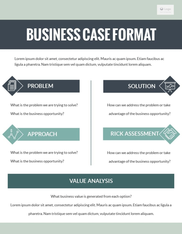 free business case presentation template business case study analysis template sample