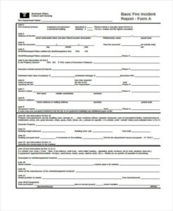 free free 42 incident report forms in pdf  ms word  excel fire department post incident analysis template doc