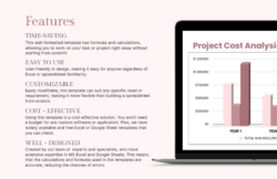 free project cost analysis chart template  download in excel google sheets  template construction project cost analysis template doc