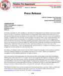 Blank Fire Department Press Release Template Pdf