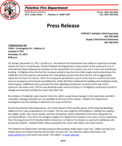 Blank Fire Department Press Release Template Pdf