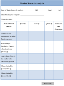 Custom Marketing Mix Analysis Template  Sample