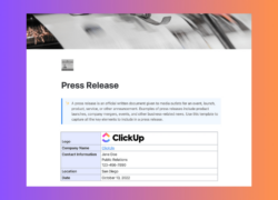 Editable Ceo Announcement Press Release Template Word