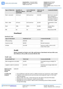 editable free construction cost analysis template better than excel and pdf cost and price analysis template example