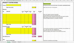 editable product cost analysis template excel — excelguider coffee shop cost analysis template example