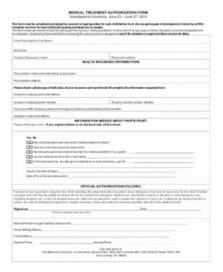 Emergency Room Release Form Template Pdf Sample