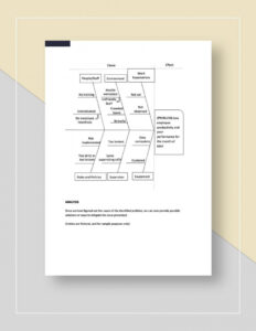 fishbone root cause analysis template  google docs word apple pages  template fish bone root cause analysis template example