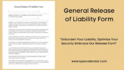 Free Blank Medical Release Of Liability Form Template  Sample