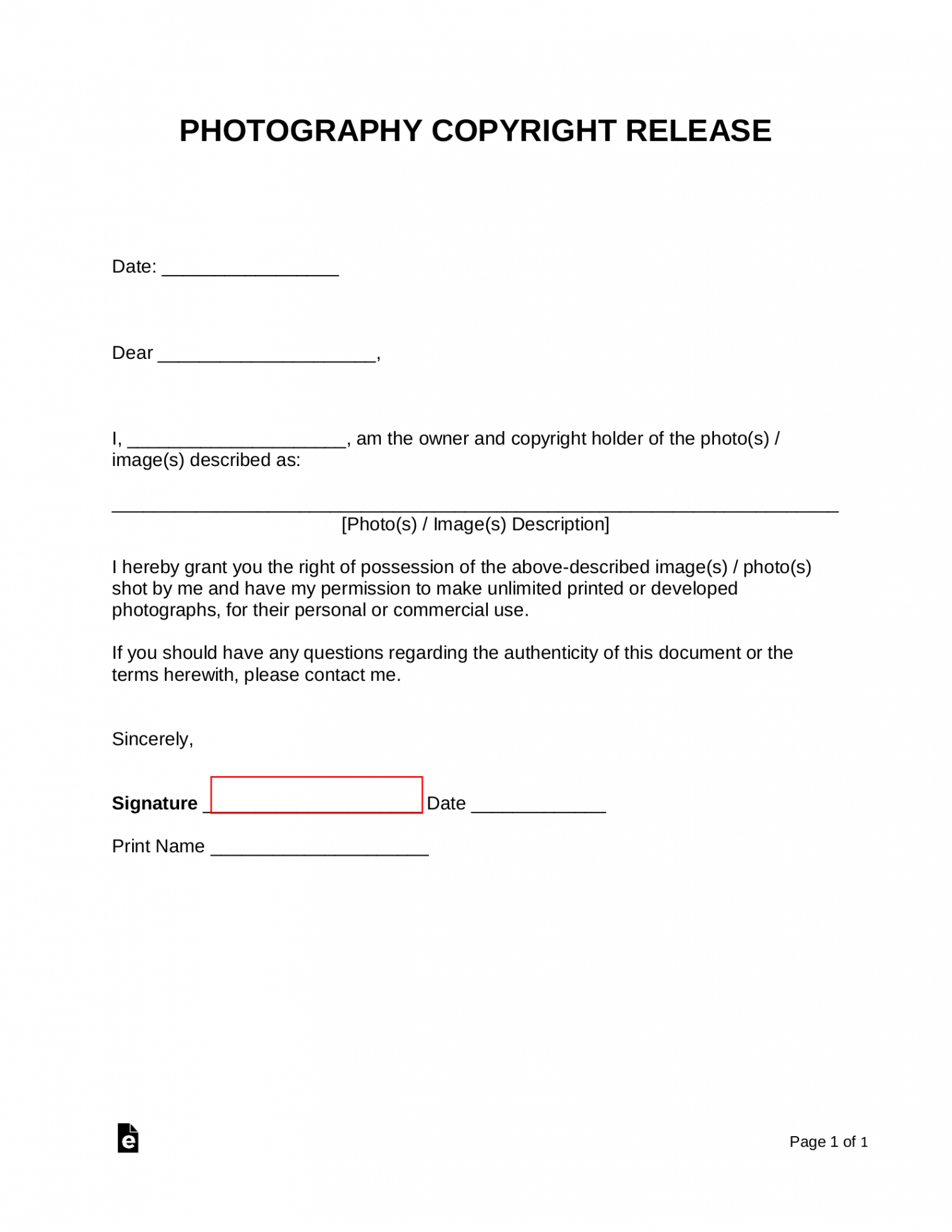 Free Custom Intellectual Property Release Form Template Pdf Sample