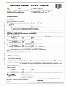 Free  Emergency Room Release Form Template  Sample