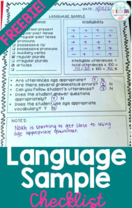 Free Printable Language Sample Analysis Template Pdf Sample