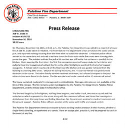 Printable Fire Department Press Release Template Pdf Sample