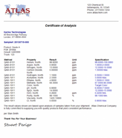 sample labsoft lims certificates of analysis coa management intended for chemical certificate of analysis template word